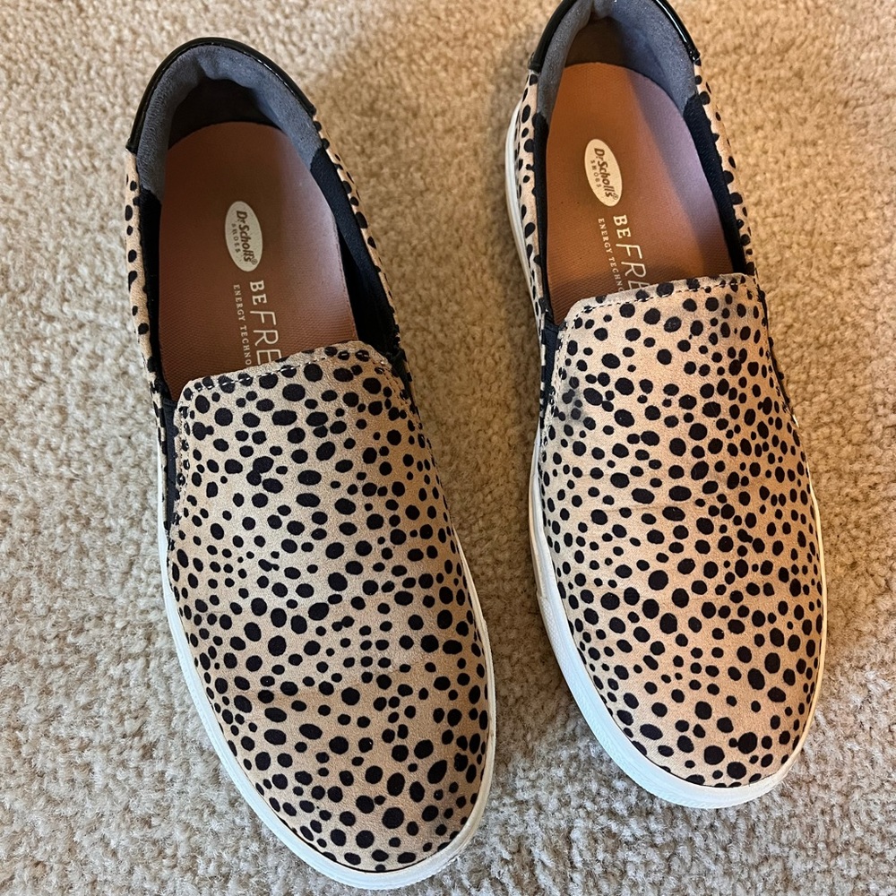 Dr. Scholl's cheetah slip ons